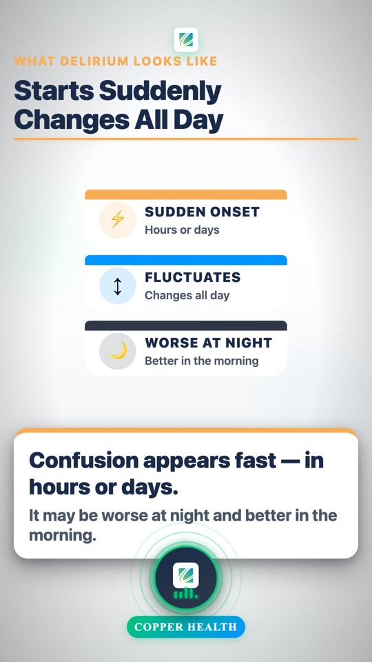 Sudden Confusion: Delirium vs Dementia