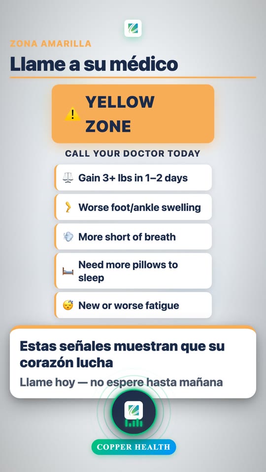 Heart Failure Warning Signs (Spanish)
